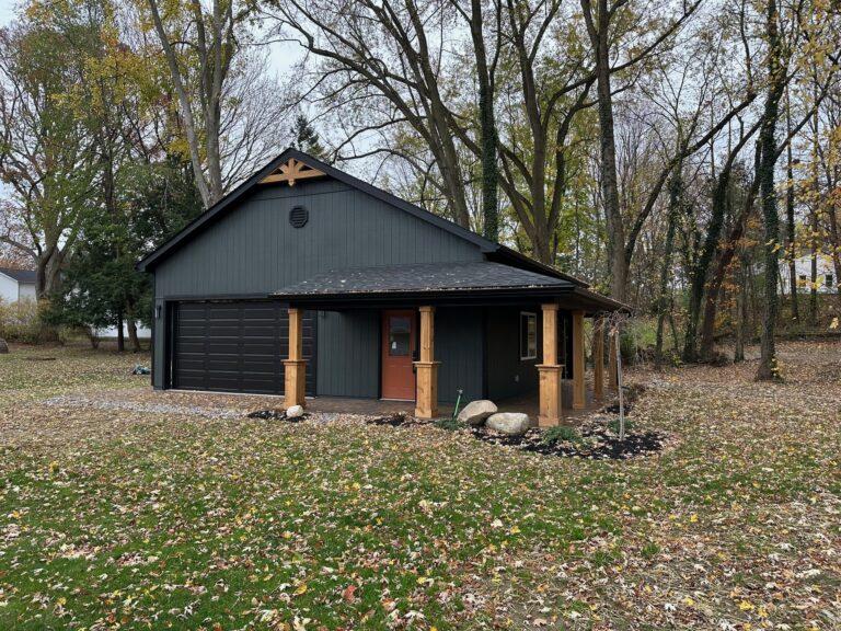 A completed new home construction project in Lake County Ohio